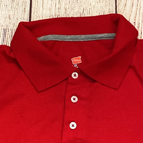 🆕 HANES X-Temp Polo-Style Shirt - Short Sleeve - XL - Picture 2 of 5